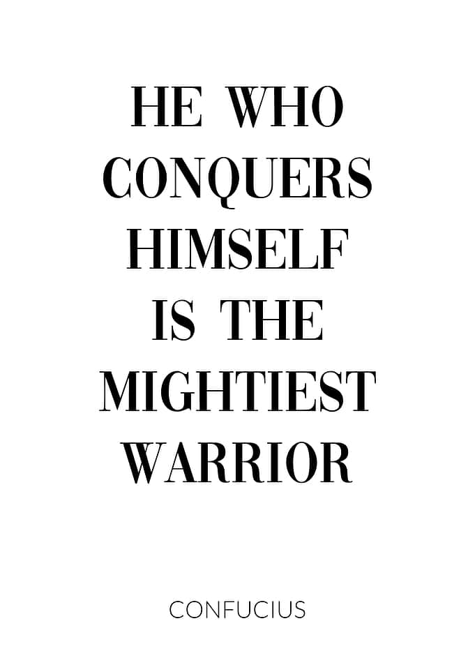 Confucius Quote Conquer