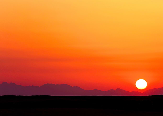 Sunset In The Desert