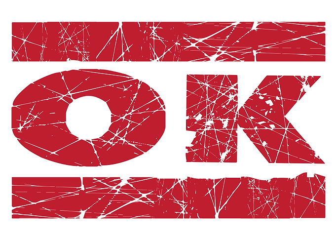 OK Red Ink Stamp