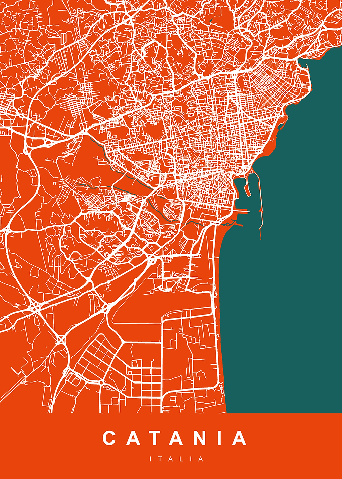 CATANIA Map ITALY