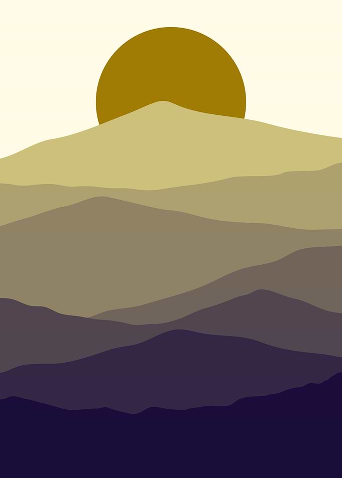 Nature abstract poster