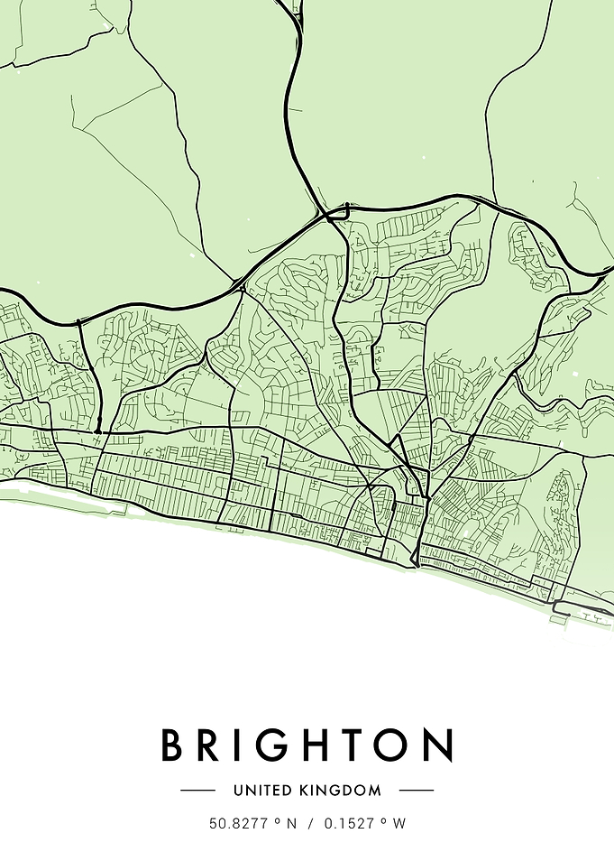Brighton City Map Green
