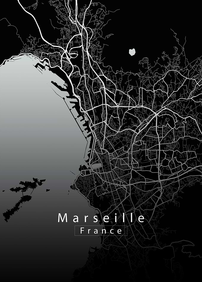 Marseille City Map
