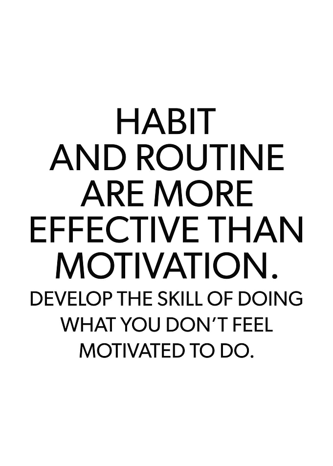Habit and Routine