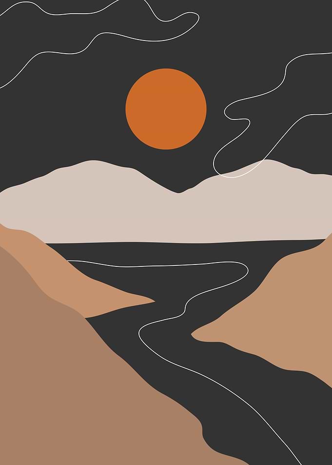 Abstract landscape art
