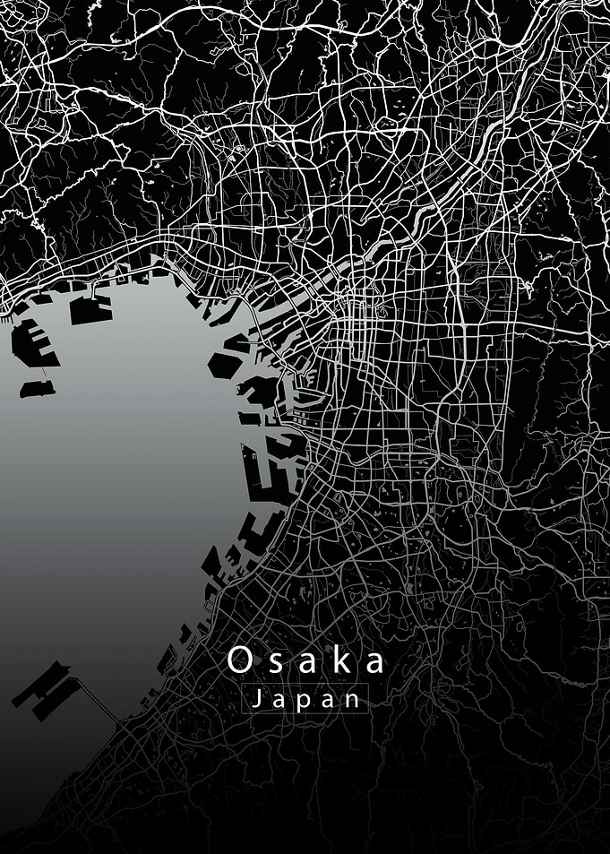 Osaka City Map