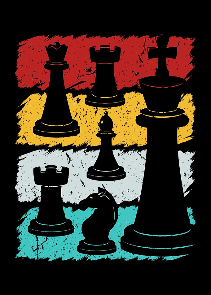 Chess Pieces Vintage