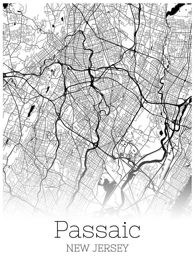 Passaic New Jersey map