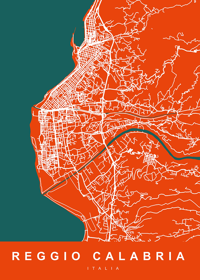 REGGIO CALABRIA Map ITALY