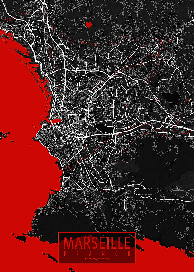 Marseille Map Oriental
