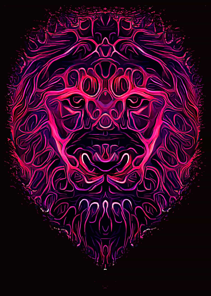 Lion Head Fantasy Art