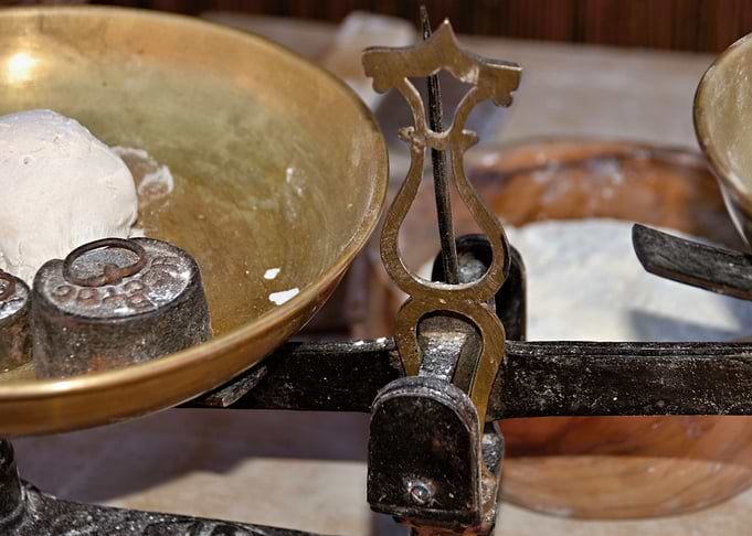 Historical bakers scales