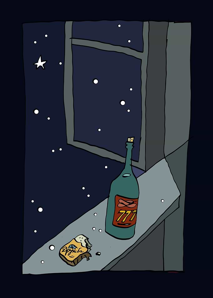 Night Winter Window