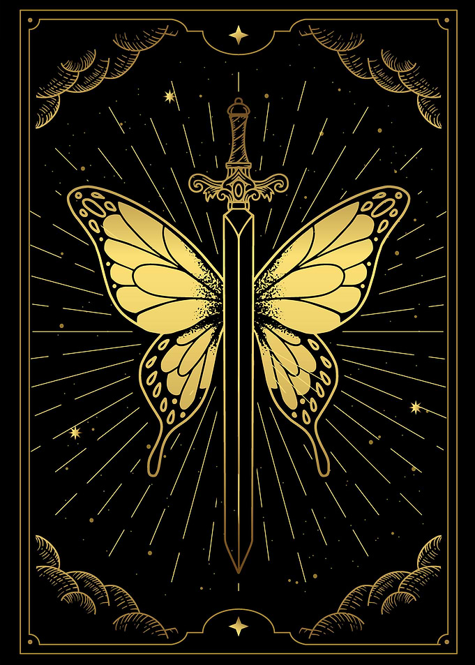 Sword that has butterfly w