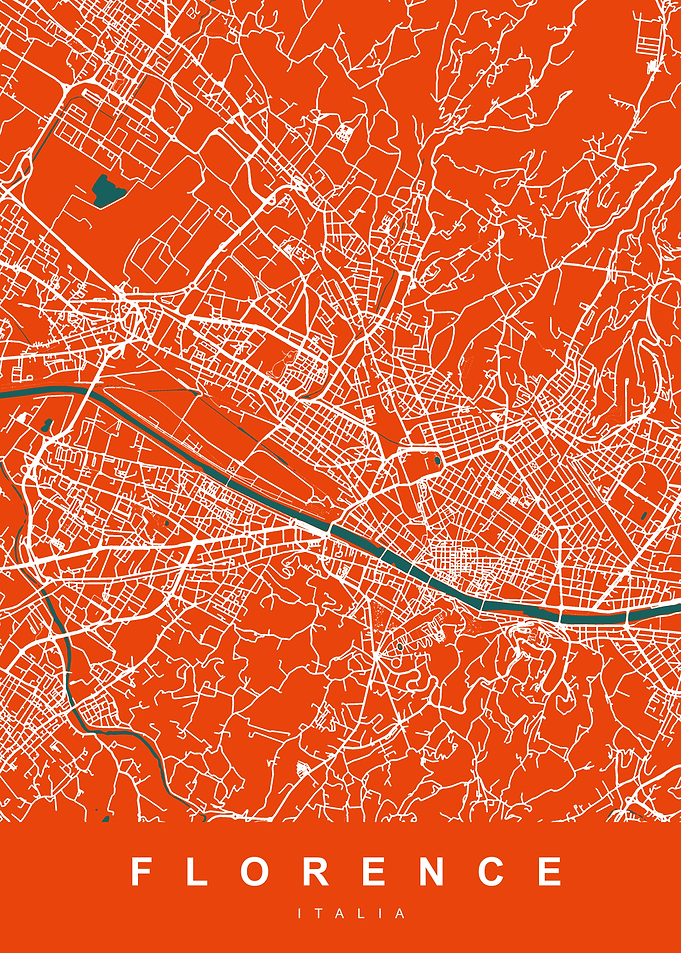 FLORENCE Map ITALY