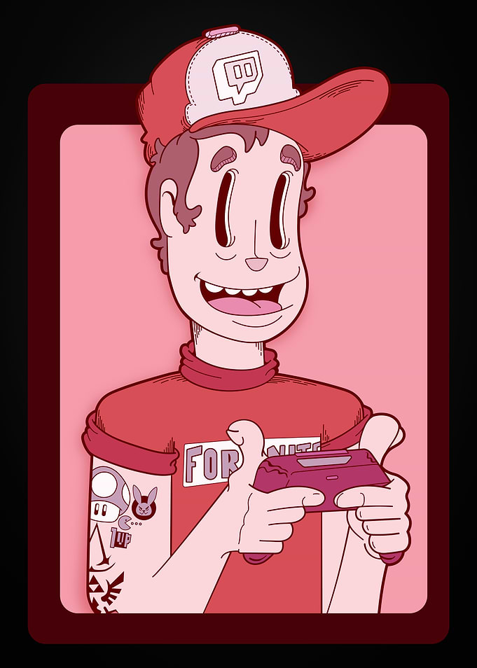 Gamer Guy Red