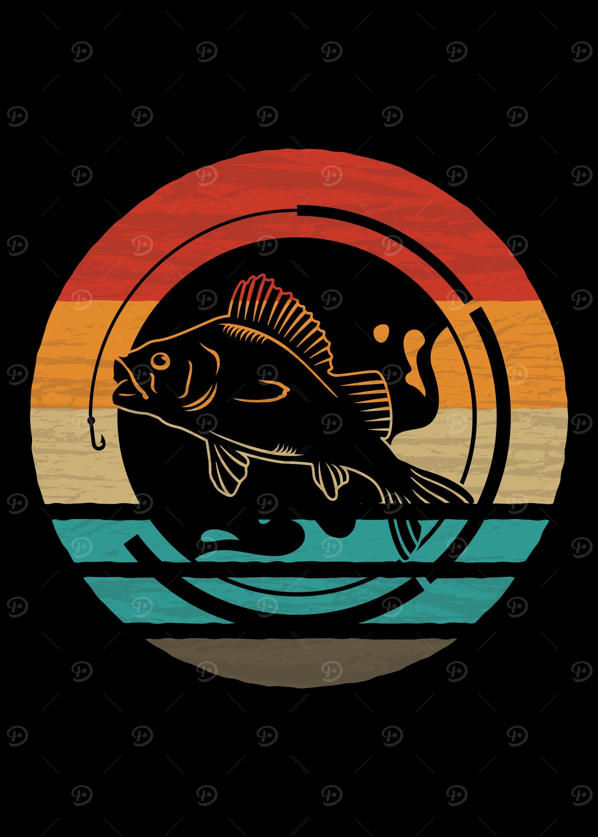 Fishing Retro Vintage