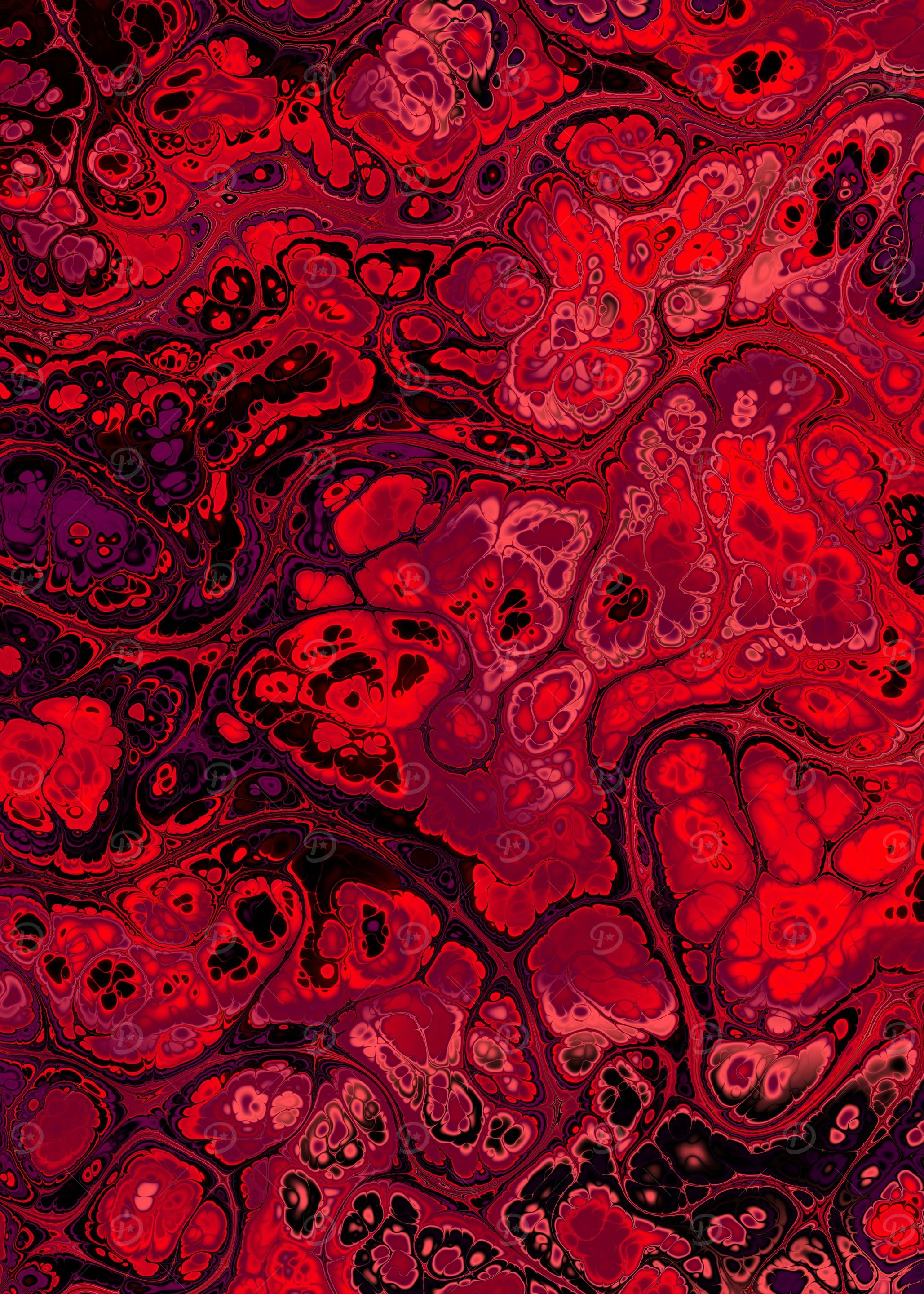 Burgundy Gold Marble 17