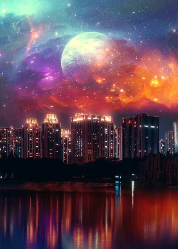 Bright City Lights Poster