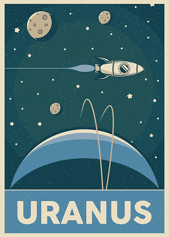 Vintage Uranus Sign