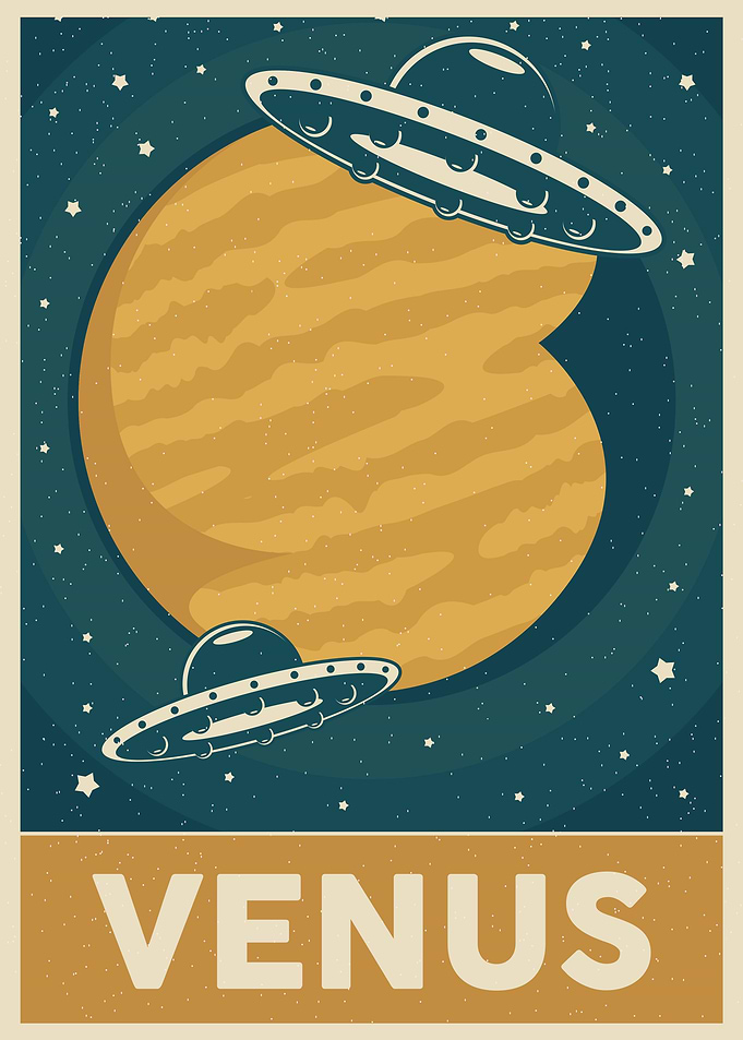Vintage Venus Sign