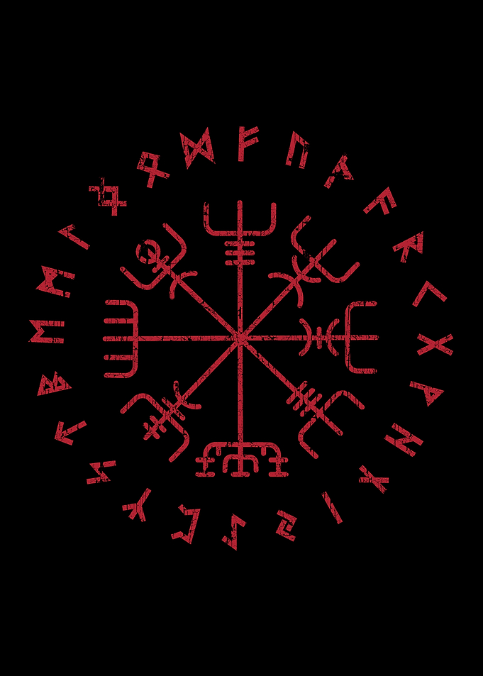Norse Pagan Vegvisir Runes