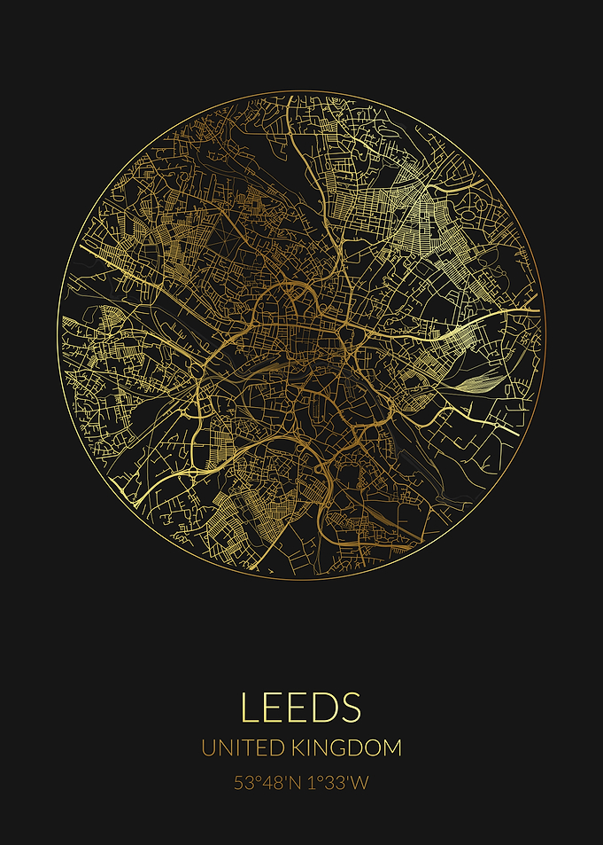 Leeds Black Gold Map