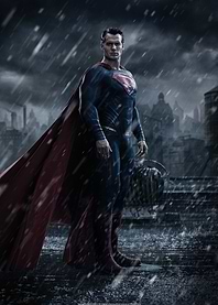 Superman in the rain