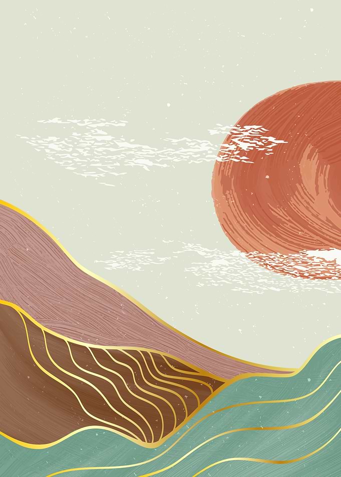 Abstract Mountain art