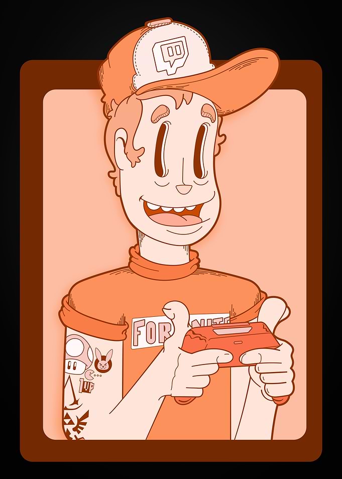 Gamer Guy Orange