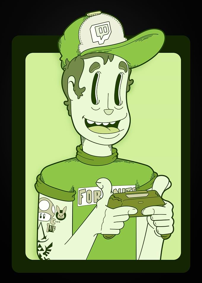 Gamer Guy Green