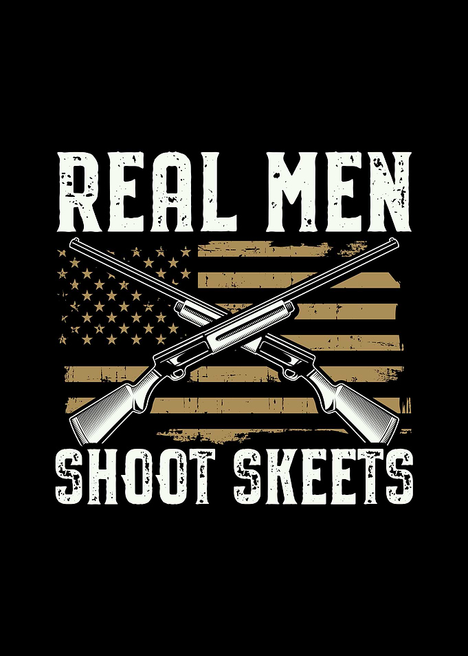 Real Men Shoot Skeets Gift