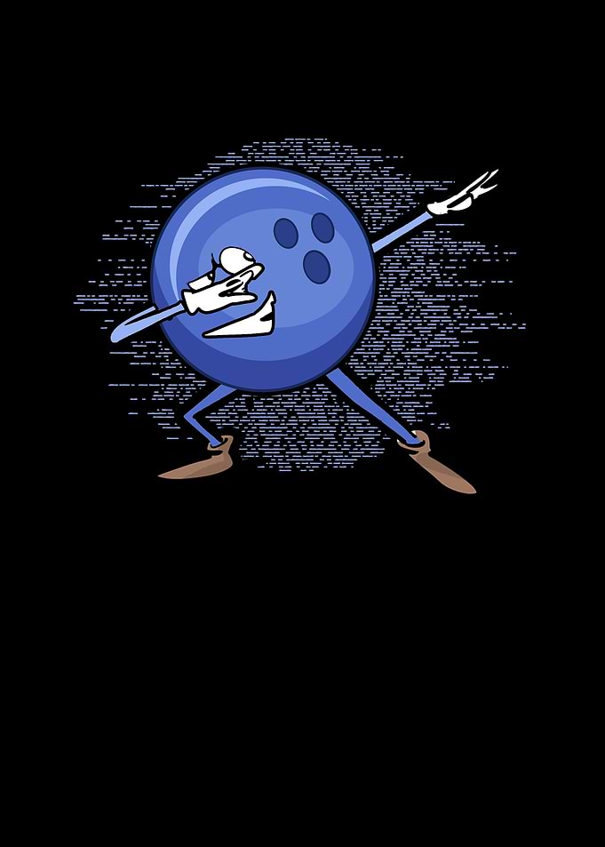 Dabbing bowling ball