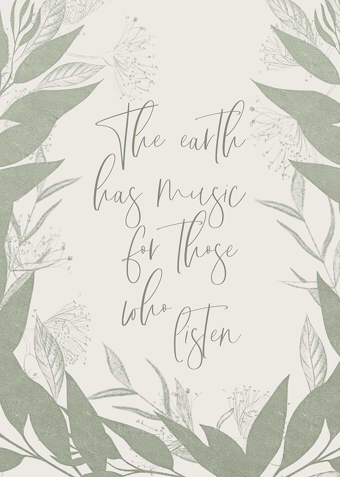 The earth has music
