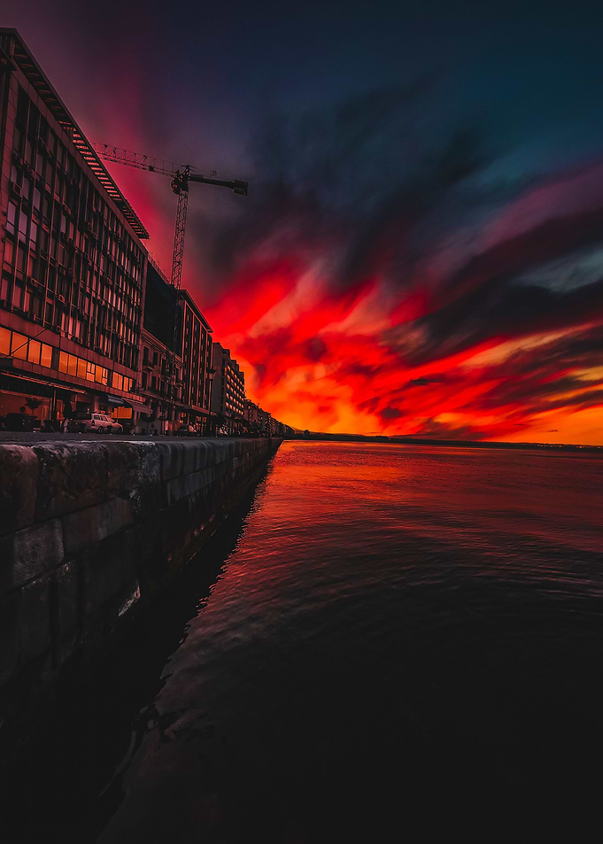 When the sky is on fire