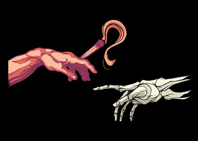 God hands skeleton