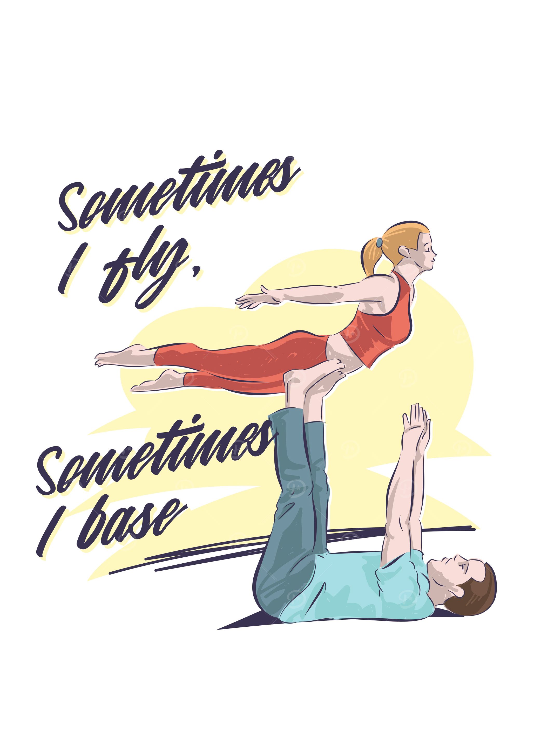 Acrobat yoga pose