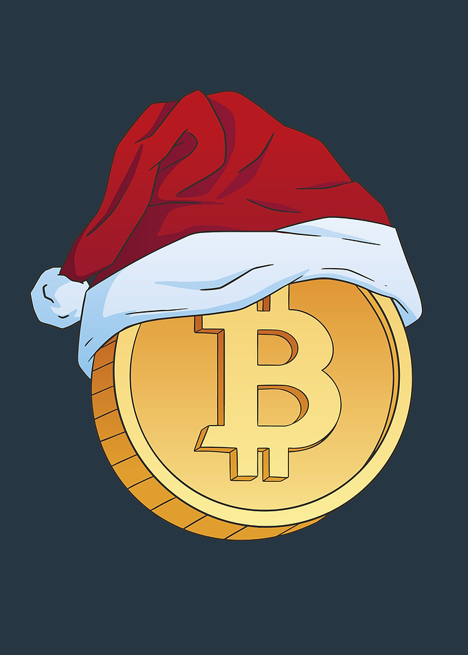 Bit coin santa xmas