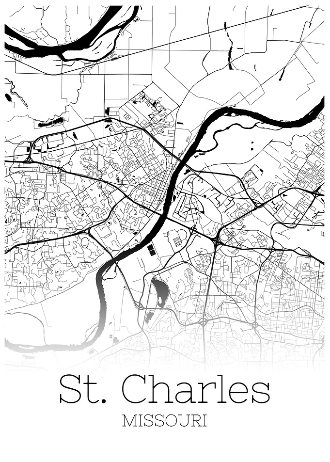 St Charles Missouri map