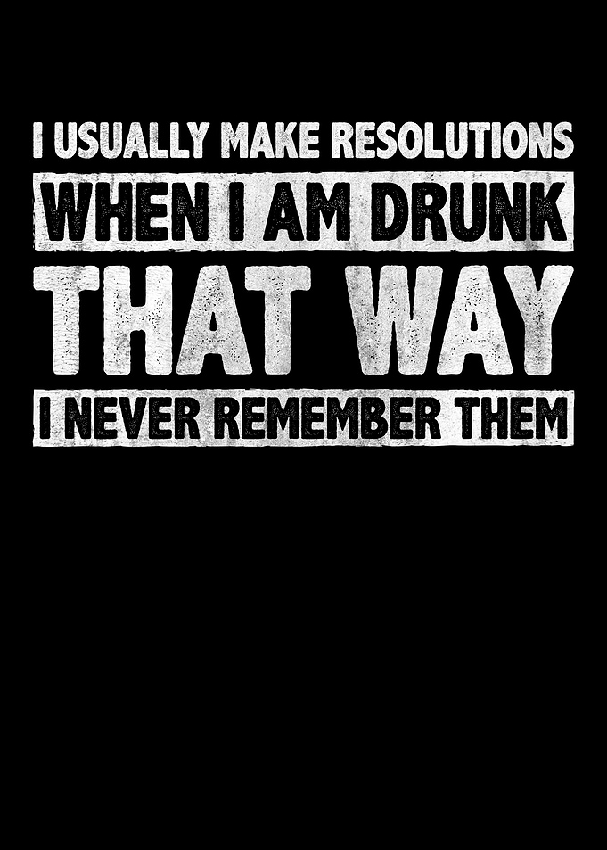 New Year Resolutions Funny