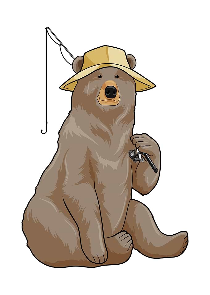 Bear Fishing Fishing rod