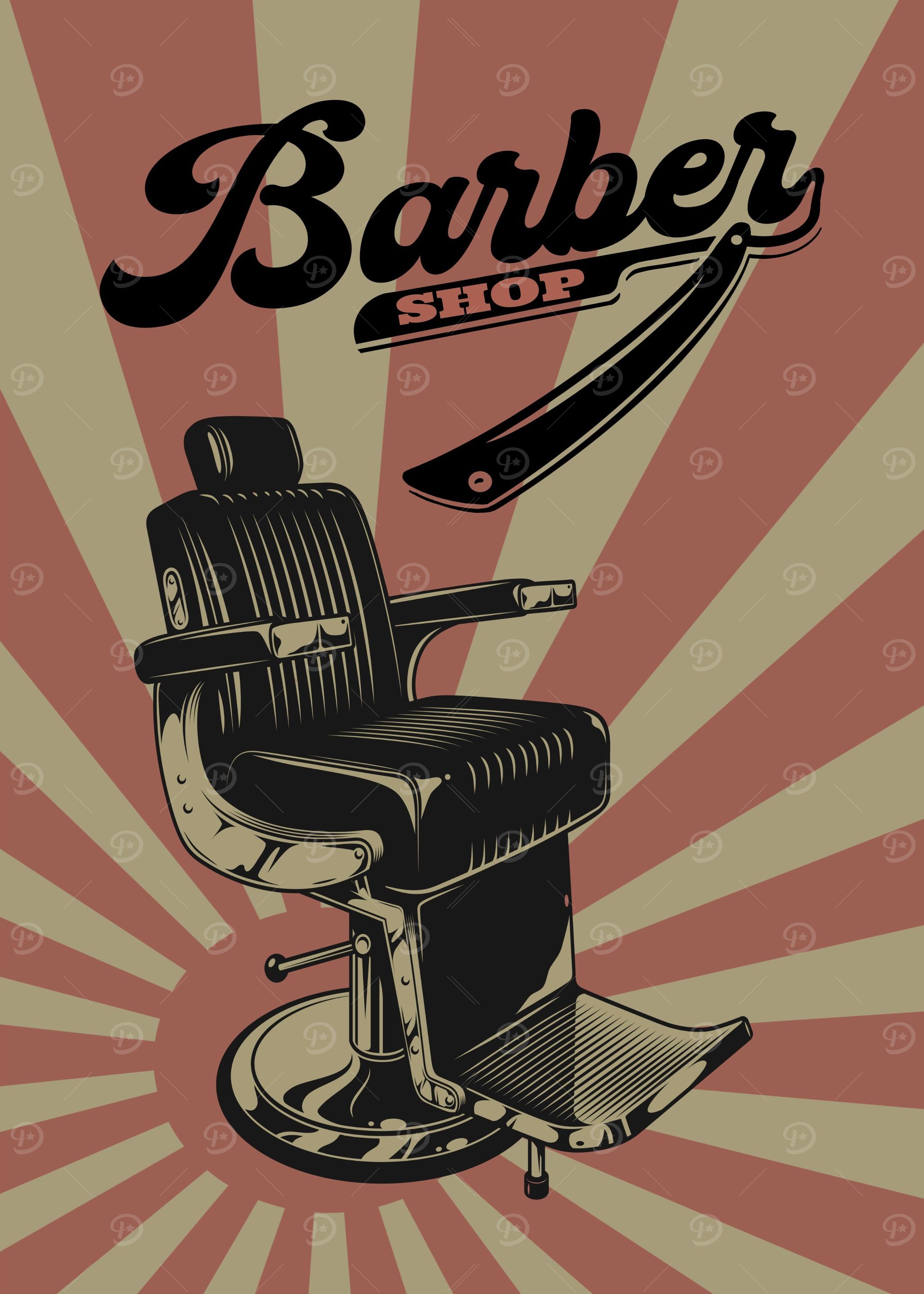 Barber shop chair
