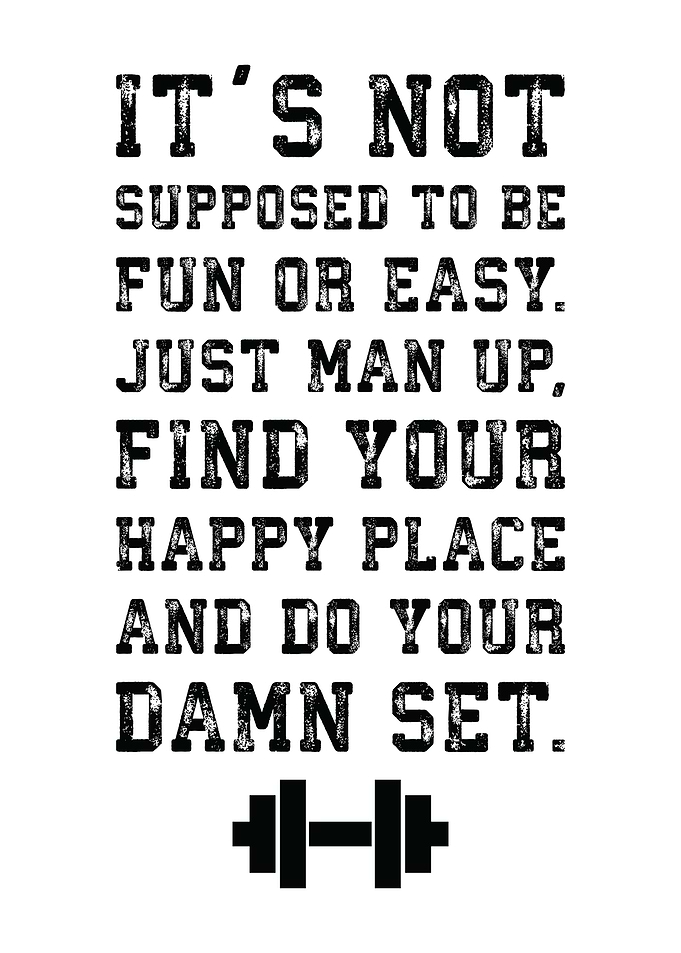 Man Up And Do Your Set