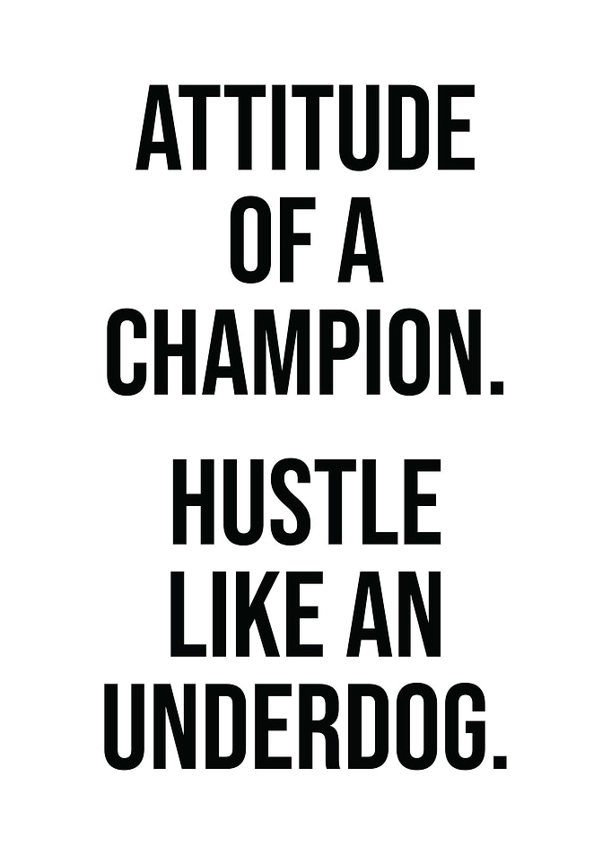Attitude Of A Champion