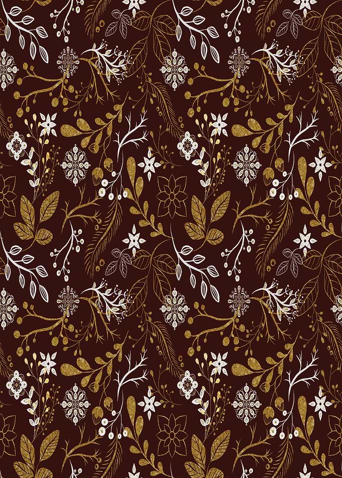 Red floral pattern