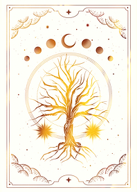Tree of life with moon