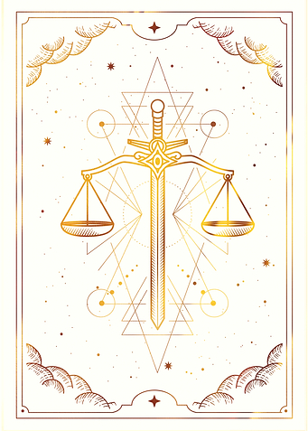 Scale of justice sword