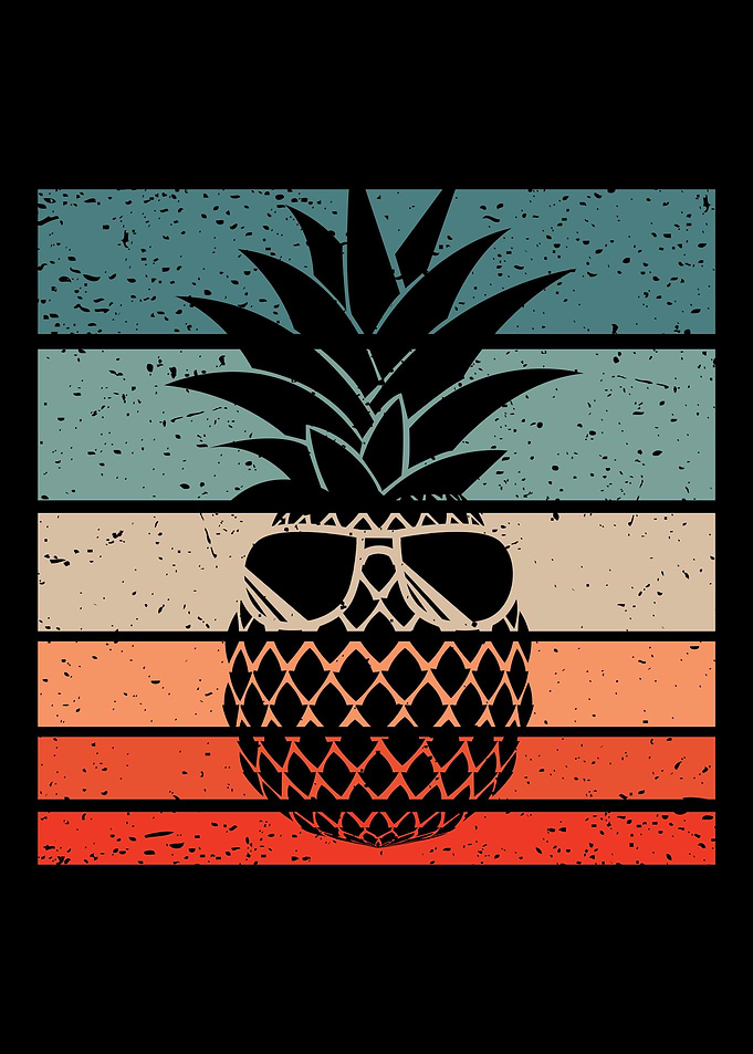 Pineapple Retro Vintage