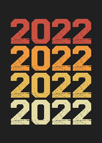 Year 2022 Colored retro