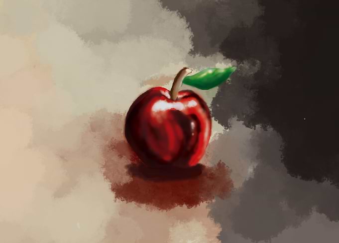 red apple